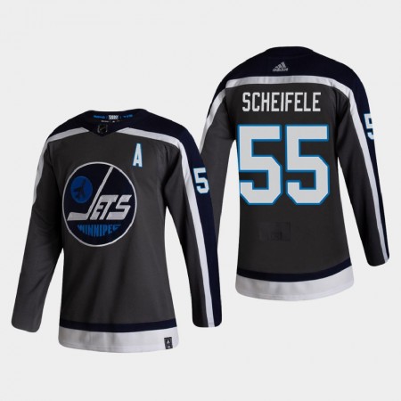 Winnipeg Jets Mark Scheifele 55 2020-21 Reverse Retro Authentic Shirt - Mannen